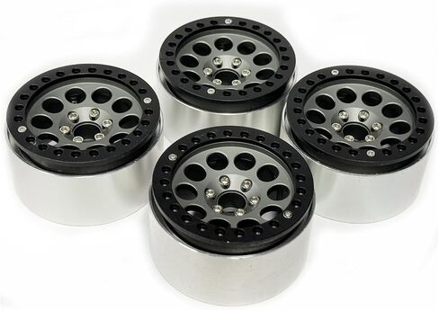 2.2" Beadlock Wheel Rims Aluminum Alloy Metal Wheel Hub for 1/10 RC Rock Crawler Car for Axial SCX10 RR10 Wraith TRX4 TRX6 D90 TF2 Upgrade Accessories(Bronze) in Saudi Arabia