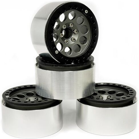 2.2" Beadlock Wheel Rims Aluminum Alloy Metal Wheel Hub for 1/10 RC Rock Crawler Car for Axial SCX10 RR10 Wraith TRX4 TRX6 D90 TF2 Upgrade Accessories(Bronze) in Saudi Arabia