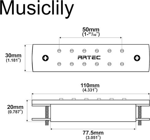 ARTEC WSH12-OSJ Alnico 5 MAGNET HUMBUCKER WOOD WOOD COVER in Kuwait