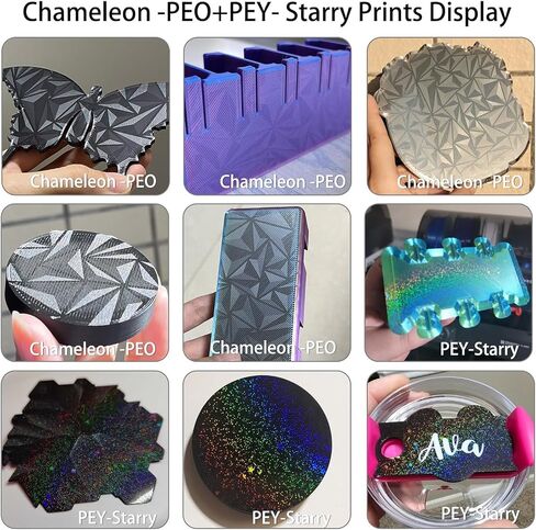 K2 Plus Build Plate 370x370mm Double Sided Textured PEO PEY Sheet Heated Bed Spring Steel Flexible 3D Printer Platform for Creatily K2 Plus 3D Printer Replacement (Chameleon PEO+ PEY) in Saudi Arabia