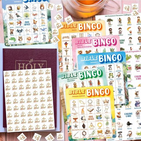 يتوهم الأرض الكتاب المقدس لعبة البنغو للأطفال البالغين المسيحيين الكتاب المقدس bingo مجموعة لمدرسة الأحد الدينية VBS أنشطة الكنيسة عيد الفصح عيد الميلاد هدايا يوم المفتوحة الإمدادات الإمدادات in Saudi Arabia