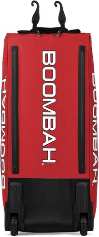 Boombah Brute Rolute Bat Bag - 35 "× 15" × 12-1/2 " - خيارات ألوان متعددة - يحمل 4 مضارب ومساحة للعتاد - كيس بعجلات in Kuwait