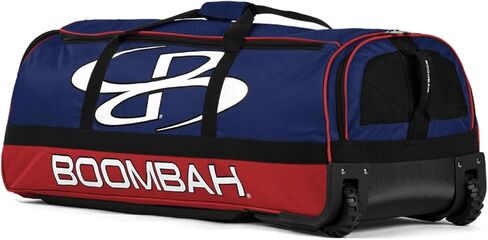 Boombah Brute Rolute Bat Bag - 35 "× 15" × 12-1/2 " - خيارات ألوان متعددة - يحمل 4 مضارب ومساحة للعتاد - كيس بعجلات in Kuwait
