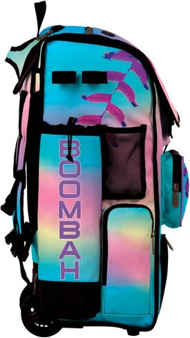 Boombah Superpack Hybrid Rolling Bat Bag - Wheeled & Backpack Version - Softball Dream Multi in Saudi Arabia