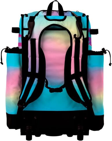 Boombah Superpack Hybrid Rolling Bat Bag - Wheeled & Backpack Version - Softball Dream Multi in Saudi Arabia