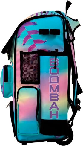 Boombah Superpack Hybrid Rolling Bat Bag - Wheeled & Backpack Version - Softball Dream Multi in Saudi Arabia