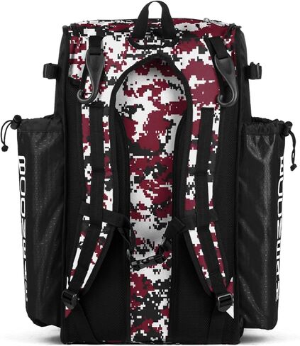 Boombah Superpack Bat Pack - إصدار حقيبة ظهر (No Wheels) - يحمل 4 مضارب - سلسلة Camo - خيارات ألوان متعددة in Saudi Arabia