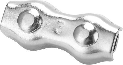 10pcs سلك الفولاذ حبل تشاك قفل 304 مقاوم مقاوم للصدأ M3 مشبك مزدوج لآلية الصناعية in Kuwait