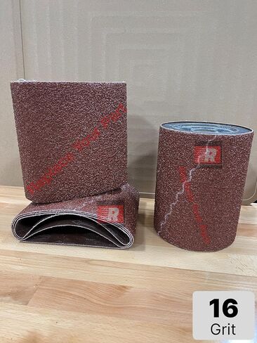 الكلب الكلب Premium 16 الحصباء أحزمة ورق الصنفرة أكسيد الألومنيوم 8 "× 19" 10 عبوات ل EZ8 Floor Sander in Saudi Arabia