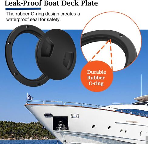 5 inch Boat Deck Hatch, Boat Deck Plate Non-Slip Inspection Hatch Cover for Marine Boat Yacht Round Access Port Lid in Saudi Arabia