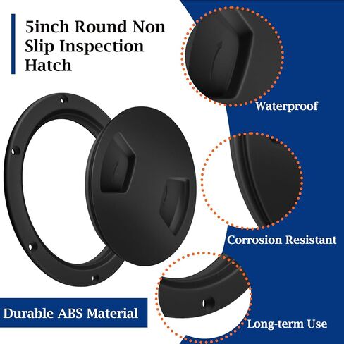5 inch Boat Deck Hatch, Boat Deck Plate Non-Slip Inspection Hatch Cover for Marine Boat Yacht Round Access Port Lid in Saudi Arabia