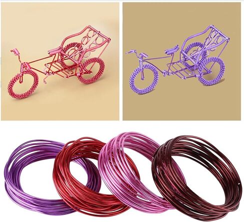 200 '' ANODIDENIM BONSAI Training Wire - 4 ألوان اختيارية/البرونز // الأحمر ، المضاد للروح الصدأ () in Saudi Arabia