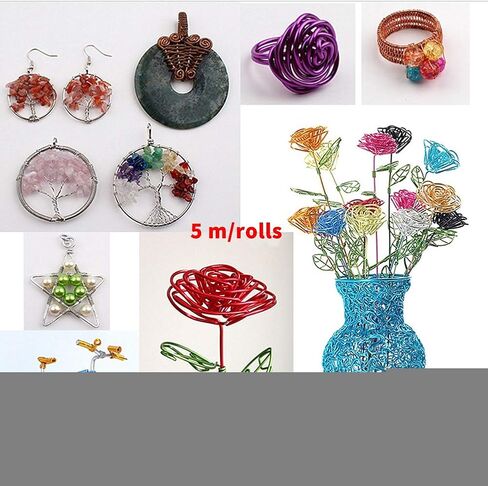 200 '' ANODIDENIM BONSAI Training Wire - 4 ألوان اختيارية/البرونز // الأحمر ، المضاد للروح الصدأ () in Saudi Arabia