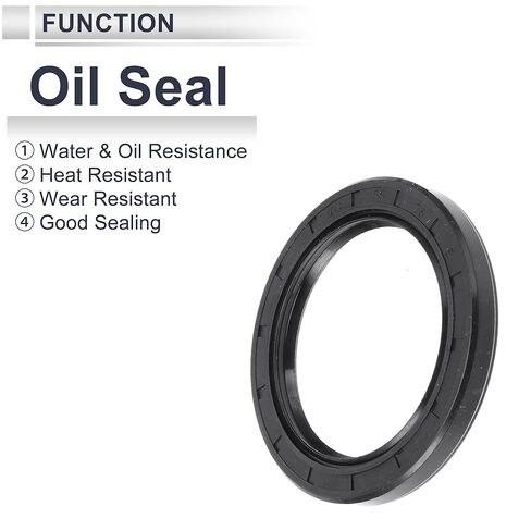 Universal Oil Seal TC Double Lip W Steel Spring Seal Ring Rotary Shaft Seal 55x75x8mm High Pressure Nitrile Rubber Black 5 Pcs in Saudi Arabia
