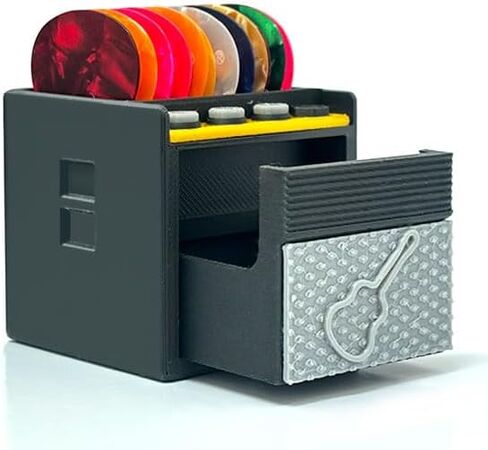 Guitar Picks Holder,Variety Pack Picks Storage Pouch Box,Music Enthusiasts and Musicians (Style 1) in Saudi Arabia
