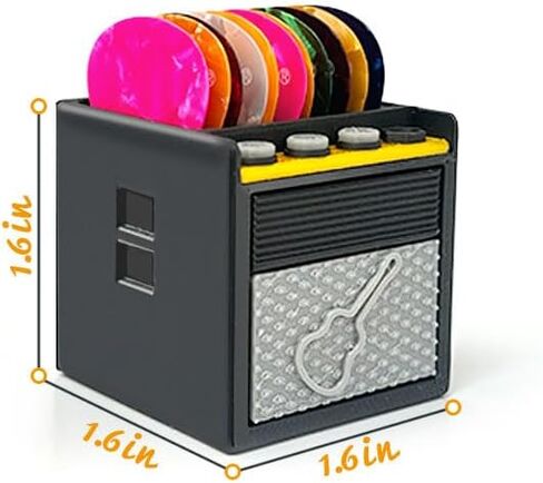 Guitar Picks Holder,Variety Pack Picks Storage Pouch Box,Music Enthusiasts and Musicians (Style 1) in Saudi Arabia