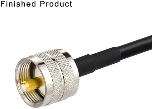 موصل تجعيد Superbat PL259 UHF ذكر PL-259 موصل محوري 5 عبوات | Cb كابل محوري ينتهي ل RG58 RG142 RG400 LMR-195 RG303 RG141 كابل قافز محوري in Kuwait