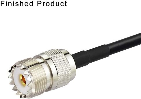 موصل تجعيد Superbat PL259 UHF ذكر PL-259 موصل محوري 5 عبوات | Cb كابل محوري ينتهي ل RG58 RG142 RG400 LMR-195 RG303 RG141 كابل قافز محوري in Kuwait