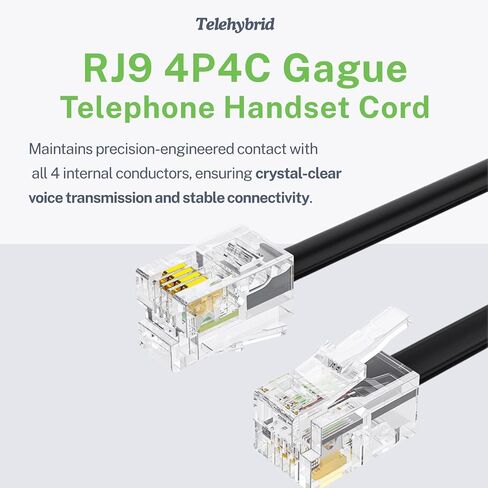 Phone Cord Replacement for Yealink VoIP Phone T52 T52S T53 T54 T54S T56 T57 T59, T40 T40G T40P T41 T41P T41S T42G T42S T44 T46 T46G T46S T48 T48G T48S, T30 T31 T32 T32G T33 T38G, T19 T21 T23 T27 T29 in Kuwait