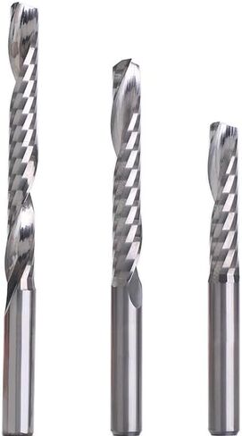 5pcs 4mm 5mm 6mm 8mm 1/8" Shank Carbide CNC Router Bits One Single Flute End Mill Tools Milling Cutter(5pcs 4x4x32) in Kuwait