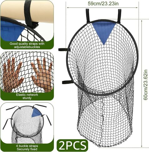 2Pcs Football Target Nets for Throwing 17x28inch Football Trainer Throwing Net Soccer Gear Practice Equipment or Improving Throw Accuracy, Portable Soccer Net Footballs Accessories in Saudi Arabia