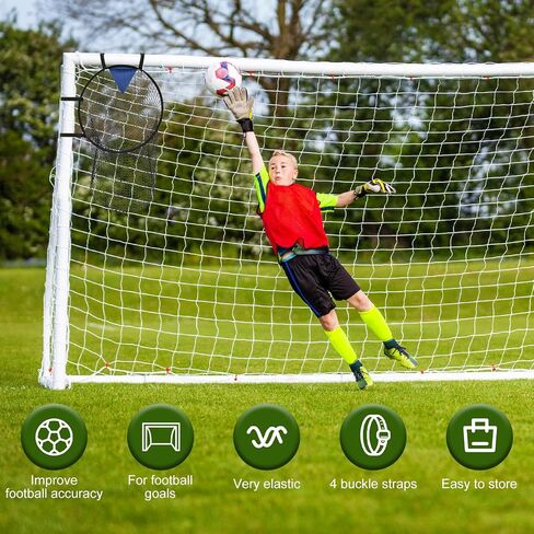 2Pcs Football Target Nets for Throwing 17x28inch Football Trainer Throwing Net Soccer Gear Practice Equipment or Improving Throw Accuracy, Portable Soccer Net Footballs Accessories in Saudi Arabia