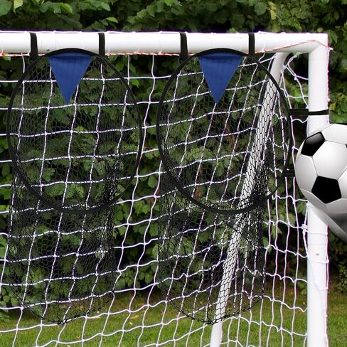 2Pcs Football Target Nets for Throwing 17x28inch Football Trainer Throwing Net Soccer Gear Practice Equipment or Improving Throw Accuracy, Portable Soccer Net Footballs Accessories in Saudi Arabia