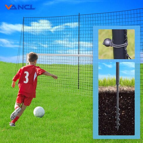 Ball Stop Net System with Wheels Movable Socketed Ball Stop Net Sports Netting Backyard 10FT to 12FT High Backstop Net for Barrier with Post from 10FT to 30FT Wide in Kuwait