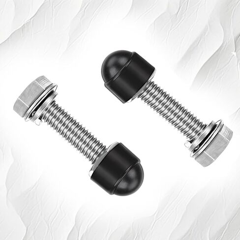 30pcs الترباس Nut Cap M8 × 13 ملم سداسي حماية مسامير غطاء القبة قبة بلاستيكية الترباس (أسود) in Kuwait