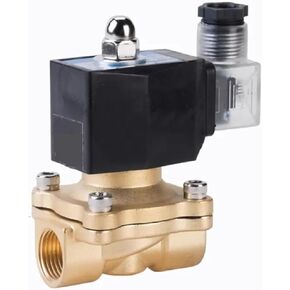 Electric Solenoid Valve, 1/4-2 Inch, Brass, Normally Closed, IP65 Waterproof for Water Oil Air, Multiple Voltage Options (DN25 DC24V) in Saudi Arabia