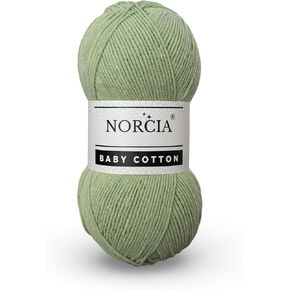 القطن الطفل ، 55 ٪ من القطن 45 ٪ الغزل الأكريليك ، غرامة/رياضة (2) للكروشيه والحياكة ، خيوط أميجورومي الناعمة ، 100 غرام (361 ياردة) in Kuwait