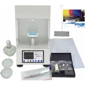 Automatic Interfacial Tensiometer Surface Tension Meter Platinum Plate Method With Accuracy 0.01mN/m Measuring Range 0 to 1000mN/m Platinum Plate For Food Oil Paint Test Accuracy 0.01mN/m in Kuwait