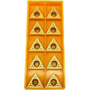 GBJ TCMT32.52 TCMT16T308 Gold 10pcs Carbide Inserts External Turning Inserts Cutting Tools Processing of Steel Parts and Stainless Steel for STFCR/L2020K16 STFCR/L2525K16 Lathe Turning Tool Holder in Saudi Arabia