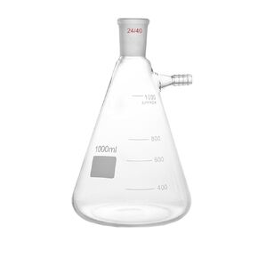 1000ml,24/40,Glass Filter Suction Flask,1L Lab Filtration Bottle in Saudi Arabia