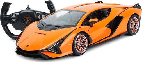 RASTAR 39000 1/24 LAMBORGHINI RC CAR - سيارة التحكم عن بعد لامبورغيني المرخصة رسميًا للعب وعرض - هدية مثالية للأطفال - أصفر in Saudi Arabia
