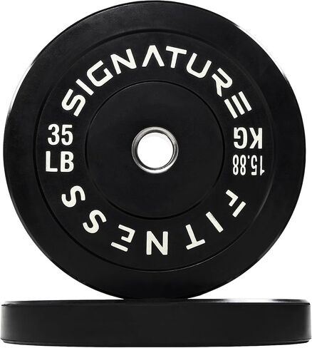 Olympic Bumper Plates, 2" Weight Plates for Strength Training & Weightlifting, Pairs, Sets or Sets with 7FT Barbell, Multiple Options in Saudi Arabia