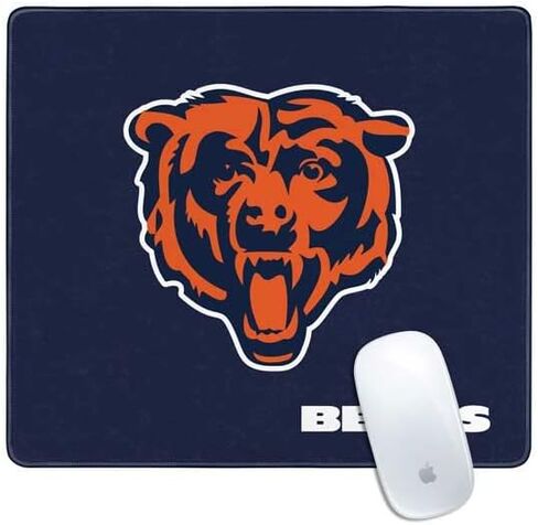 لوحة فأر ألعاب صغيرة من Skinit - Bears مرخص رسميًا - تصميم بديل معزوب مع حواف مخيط ، قاعدة مطاطية مقاومة للماء ، حصيرة مكتب للوحة المفاتيح والماوس ، 12.6 "× 11" بوصة in Kuwait