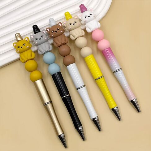 10pcs Owl Bocal Beads for Ambens 3D Animal Bead Silicone حبات لسلسلة المفاتيح صنع حرفة مصنوعة يدويًا. in Saudi Arabia