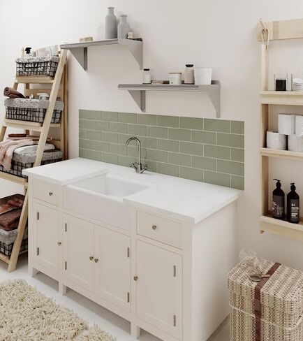 AmGood 10" X 24" Stainless Steel Wall Shelf | Metal Shelving | Garage, Laundry, Storage, Utility Room | Restaurant, Commercial Kitchen | NSF in Kuwait