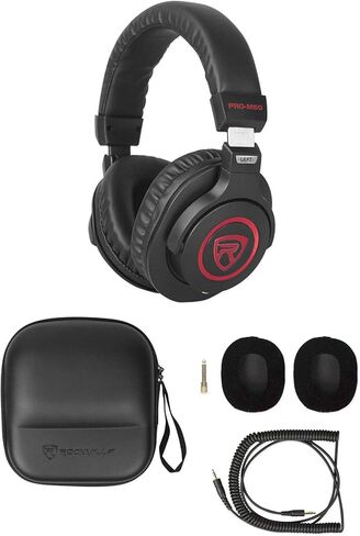 حزمة AudioSavings: حزمة واجهة تسجيل الصوت Focusrite Scarlett 16I16 4G 4G Gen Gen 24 بت مع (2) روكفيل Pro-M50 SR سماعات الرأس (2) RCM03 Pro تسجيل ميكروفون مكثف (5 عناصر) in Saudi Arabia