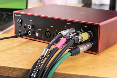 Audiosavings Bundle: Focusrite SCARLETT 16I16 4G 4th Gen 24-bit 192 kHz Audio Recording Interface Bundle with (2) Rockville RCM03 Pro Studio Recording Condenser Microphone+Metal Shock Mount (3 Items) in Saudi Arabia