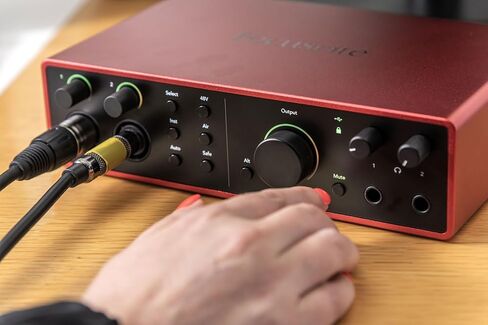 Audiosavings Bundle: Focusrite SCARLETT 16I16 4G 4th Gen 24-bit 192 kHz Audio Recording Interface Bundle with (2) Rockville RCM03 Pro Studio Recording Condenser Microphone+Metal Shock Mount (3 Items) in Saudi Arabia