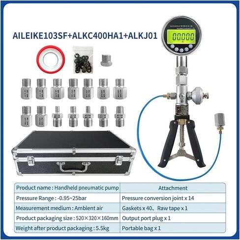 سفينة بارومتر ذكية تستخدم سفينة الضغط الرقمي مقياس الضغط المفصل Aileike103SF-ALKC400H1+ALKJ01-0.95 ~ 25BAR in Saudi Arabia