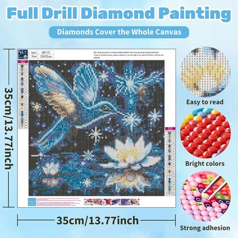 Ceiomez Cross Diamond Art for Adults, Flower Diamond Painting with Cross and Lily Flowers, DIY Full Round Drill Religious Diamond Art for Gift and Home Wall Decor 14x14in in Kuwait