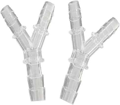 4 Pcs Aquarium Air Pump Connectors Y-Shaped Air Valve 3 Way Airline Tubing Plastic Barb Equal Hose Anti-Shedding Fish Tank Tube Adapters Splitter in Kuwait