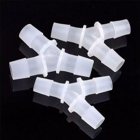 4 Pcs Aquarium Air Pump Connectors Y-Shaped Air Valve 3 Way Airline Tubing Plastic Barb Equal Hose Anti-Shedding Fish Tank Tube Adapters Splitter in Kuwait