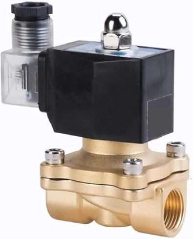 Electric Solenoid Valve, 1/4-2 Inch, Brass, Normally Closed, IP65 Waterproof for Water Oil Air, Multiple Voltage Options (DN25 DC24V) in Saudi Arabia