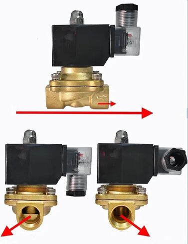 Electric Solenoid Valve, 1/4-2 Inch, Brass, Normally Closed, IP65 Waterproof for Water Oil Air, Multiple Voltage Options (DN25 DC24V) in Saudi Arabia