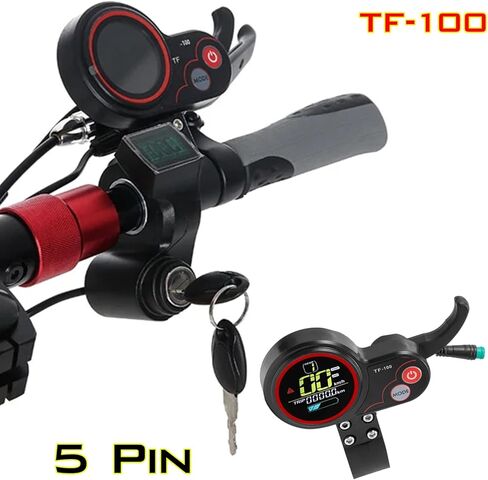 سكوتر كهربائي خنق TF-100 5pin 24V 36V 48V سكوتر كهربائي LCD أداة التحكم في الخانق مفتاح الطاقة الخانق ، قابس مقاوم للماء للوحة التحكم في السكوتر الكهربائية مع سلك التمديد in Kuwait