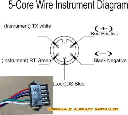 سكوتر كهربائي خنق TF-100 5pin 24V 36V 48V سكوتر كهربائي LCD أداة التحكم في الخانق مفتاح الطاقة الخانق ، قابس مقاوم للماء للوحة التحكم في السكوتر الكهربائية مع سلك التمديد in Kuwait